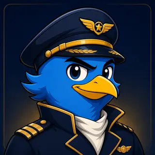 High Altitude avatar — a cartoon bird pilot portrait from the game