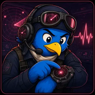 Pulse Hunter avatar — a cartoon bird pilot portrait from the game